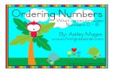 Ordering Numbers - #OKMath Centers€¦ · Ordering Numbers What comes between? Numbers 0 - 15 Directions: Print and laminate the number cards and workmats and cut them apart.(Print