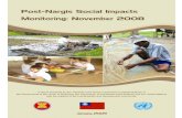 Post-Nargis Social Impacts Monitoring: November 2008 i€¦ · Post-Nargis Social Impacts Monitoring: November 2008 i FOREWORD On 2 May 2008, Cyclone Nargis struck the coast of Myanmar.