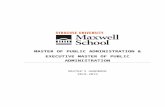 Maxwell School of Citizenship and Public Affairs€¦  · Web viewThe Masters of Public Administration (MPA) program at the Maxwell School of Citizenship and Public Affairs seeks