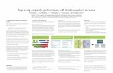 Improving corporate performance with final ecosystem services · Abstract: The “final ecosystem services perspective” embodied by the Final Ecosystem Goods and Services Classification