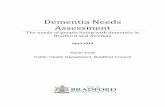 Dementia Needs Assessment - jsna.bradford.gov.uk wellbeing/04 Dementi… · Bradford will follow the same pattern. There is no evidence showing the prevalence of dementia in people