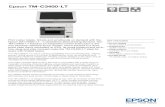 EpsonTM-C3400-LT - CNET Content Solutions · The TM-C3400-LT is designed to be easy to use, with all functions at the front, including consumables replacement. Its TFT touch-screen