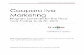 Cooperative Marketing Fiscal Year 2012 Program Summary · are projects funded in Destination Advertising, Leisure Travel Marketing, Small Project Marketing, Civil War 150 Promotion,