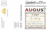 HTLC€¦ · 08/08/2019  · N-. E D, OH D 3 H D 7 D N ad PM 19-6-: 19-6-885 9:00 M -12 HTLC NEWSLETTER Holy Trinity Lutheran Church August 2019 / vol. 26 issue 8