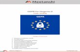 Magento 2 GDPR UserGuide by Meetanshi · To configure the extension, login to Magento 2, move to Stores → Configuration → GDPR where you can find various settings to configure