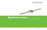 Ballscrews - DimarolS99TE15-0810 1 1 Introduction Ballscrews, also called a ball bearing screws, recirculating ballscrews, etc., consist of a screw spindle and a nut integrated with