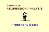 PubH 7405: BIOSTATISTICS: REGRESSIONchap/F25-PropensityScore.pdf · Biometrics 24, 295–313; 1968) demonstrated that stratifying on the quintiles of a continuous confounding variable