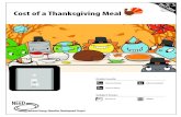 2017-2018 Cost of a Thanksgiving Meal · Thanksgiving Meal Cost = Hours used x Kilowatts x Cost of electricity (kWh) Thanksgiving Meal Cost = 10 hours x 9.6 kW x $0.127/kWh Thanksgiving