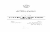 Cyclic Codes: Low-Weight Codewords and Locatorseprints-phd.biblio.unitn.it/1687/2/mythesis.pdf · UNIVERSITY OF TRENTO DEPARTMENT OF MATHEMATICS PHD IN MATHEMATICS XXVIII CYCLE Cyclic