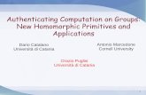 Authenticating Computation on Groups: New Homomorphic ...€¦ · (Calculus , Alice, 30) (Algebra, Alice, 28) (Calculus , Bob, 28) Delegating Computation on Authenticated Data What