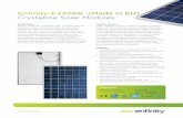 Enfinity-E230P6 (Made in EU) Crystalline Solar Modules · Warranty Technology Enfinity-E230P6 crystalline solar modules provide excellent value and performance for operation of both