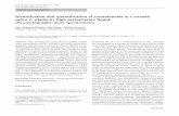Identification and quantification of cannabinoids in Cannabis … · 2016-09-06 · Abstract High performance liquid chromatography tandem mass spectrometry (HPLC-MS/MS) has been