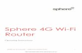 Sphere 4G Wi-Fi Router - Caravans Plus · Workgroup -> OPENWRT -> USB to view the files More information " SPHERE 4G WI-FI ROUTER – OPERATING INSTRUCTIONS 12 Access via iOS Apple