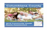 TABLE OF CONTENTS€¦ · TABLE OF CONTENTS: 2016 Columbiana County Health Needs Assessment ACKNOWLEDGEMENTS/MESSAGE TO COMMUNITY . . . . . . . . . . . . . . . . i-iv 1. EXECUTIVE