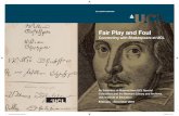 Fair Play and Foul - University College London · Fair Play and Foul Connecting with Shakespeare at UCL Fair Play and Foul Cover FINAL.indd 1 11/04/2016 15:57. Acknowledgements The