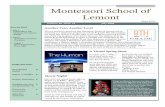 Montessori School of Lemont · 7/7/2020  · The Montessori School of Lemont is a non-profit 501(c)(3) organization that has been educating chil-dren ages 3 through 8th grade for