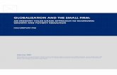 GLOBALIZATION AND THE SMALL FIRM...foreword 1 i. introduction 2 ii. an economic growth strategy that includes the poor 3 a. the rationale for a strategy of economic growth with poverty