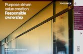Purpose-driven value creation Purpose and mission Responsible€¦ · Purpose drives value creation TowerBrook is a purpose-driven organisation with a clear commitment to responsible