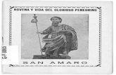SAN AMARO - COnnecting REpositories · que tuvo el peregrino San Amaro, a vuestro San to Rosario, os suplico ¡oh madre mía! me alcan céis el fervor y la perseverancia en el ejercicio