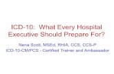 ICD-10: What Every Hospital Executive Should Prepare For?alabamapublichealth.gov/ruralhealth/assets/2012... · Review the history, current use and benefits of the ICD system. Provide