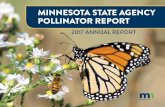 Minnesota State Agency Pollinator Report Stat… · This is the Interagency Pollinator Protection . Team’s first annual progress report to the Environmental Quality Board. This