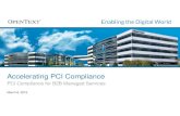PCI Compliance for B2B Managed Services...OpenText Confidential. ©2016 All Rights Reserved. 3 PCI Compliance for Managed Services Firewall configuration employed No vendor-supplied