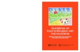 Guidelines on food fortification with micronutrients€¦ · micronutrients Edited by Lindsay Allen, Bruno de Benoist, Omar Dary and Richard Hurrell Food and Agricultural Organization