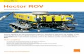 Hector ROV - Orange Marine · Hector is a powerful and full customized work class ROV dedicated for cable works and designed to fullfil customers specifications for quality protection
