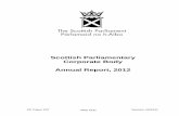 Scottish Parliamentary Corporate Body Annual Report, 2012 · Scottish Parliamentary Service – Performance Report 2011-12 . 3 Foreword by the Presiding Officer ... Parliamentary