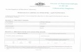 Parliament of Australiadl.aph.gov.au/citizenship/ClaydonS_CTZ45P.pdf · CESSNOCK, NSW, AUSTRALIA Day Month 1938 Year 19 Day Month 1937 Year Section 3(b)—Member's grandparents' birth