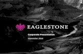 Corporate Presentation - EaglestoneCorporate Presentation September 2016. 2 ... April 2016 Africa Weekly. 10 ... Develop and structure tailor-made products for investors (institutional,