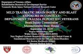 MILD TRAUMATIC BRAIN INJURY AND BLAST EXPOSURE IN … · Correspondence of the Boston Assessment of Traumatic Brain Injury- Lifetime (BAT-L) clinical interview and the VA TBI screen.