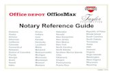 Notary Reference Guide - OfficeMax• Original: The original notary certificate is required • Copy: A photocopy of the original certificate is required • Vendor Required: Though