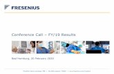Presentation Conference Call FY/19 - Homepage - …This presentation contains forward-looking statements that are subject to various risks and uncertainties. Future results could differ