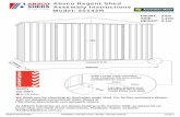 Absco Regent Shed Assembly Instructions Model: …...CONCRETE SLAB ABSCO INDUSTRIES ASSEMBLY INSTRUCTION - MODEL: 30142R 12/04/16 PAGE 1 10mm 50mm WHEN LAYING YOUR CONCRETE SLAB, CHAMFER