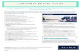 CONSUMER PORTAL GUIDE Portal... · 2018-10-04 · The fastest way to get your money is to sign up online for direct deposit to your personal checking account. Make sure that your
