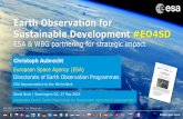 Earth Observation for Sustainable Development #EO4SD. Chris Aubrecht 0915-0930.pdf · Earth Observation for Sustainable Development #EO4SD ESA & WBG partnering for strategic impact