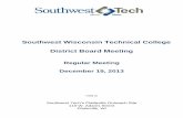Southwest Wisconsin Technical College District …...The Board of Southwest Wisconsin Technical College met in public session of a regular meeting commencing at 7:01 p.m. on November