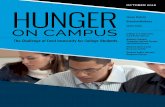 OctOber 2016 hunger - cufba.org · (Hunger/Homelessness Eradication Applied Research Tools) for their input and expertise. We would also like to thank the countless students and staff