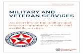 Military and Veteran Services - Military & Veteran Resources · 2019-10-08 · Veteran Representatives are veterans themselves and provide job seeking case management services to