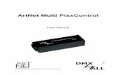 ArtNet Multi PixxControl - shop.egnite.de · ArtNet Multi PixxControl 2 Description The ArtNet Multi PixxControl has an Ethernet-Input for an Artnet-Network connection. The output