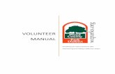 Volunteer Manual - wcparks.org · volunteer application and background check (if required), and then may register for a volunteer program in conservation, education recreation, administration