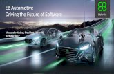 EB Automotive Driving the Future of Software · 2017-10-19 · Yesterday Today Tomorrow Classic ECU Performance/Safety ECU “small ECU”/Sensor/Actor Virtualized Performance Controller