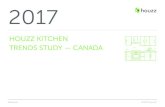 HOUZZ KITCHEN TRENDS STUDY — CANADAst.hzcdn.com/static/econ/CAKitchenTrends2017.pdf · Big Ideas NEW KITCHEN, HEALTHY LIFESTYLE ... Charts below show frequency of upgraded countertop