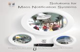 Solutions for Mass Notification Systems - TOA Canada · standards for speakers for fire alarm, emergency, and commercial and professional use. The requirements covers speakers for