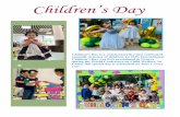 Children’s Day - Ningbo Huamao International School · Children’s Day Children's Day is a commemorative date celebrated annually in honor of children. In 1925, International Children's