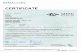 = (KEMA Quality Certificate… · KEMAQuaIity a DEKRA company ANNEX TO ENEC KEMA-KEUR CERTIFICATE 2088433.01 page 2 of 5 rated voltage rated currents contact system letter and its