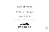 City of Mesaapps.mesaaz.gov/MeetingArchive/ArchiveDocuments/ClerkDetailedM… · General Fund* Comparison FY 05/06 to FY 09/10 Budget : $180,000,000..,-,----- $160,000,000+----- All