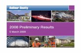 2008 Preliminary Results presentation - Balfour Beatty · * before e ceptional items and amortisation and incl ding the pre e ceptional res lts of discontin ed operations in adj sted