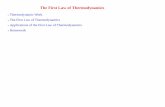 Thermodynamic Work The First Law of Thermodynamics ...idol.union.edu/vineyarm/teaching/phy20/slides/first_law_thermo.pdf · Applications of the First Law of Thermodynamics Cyclic